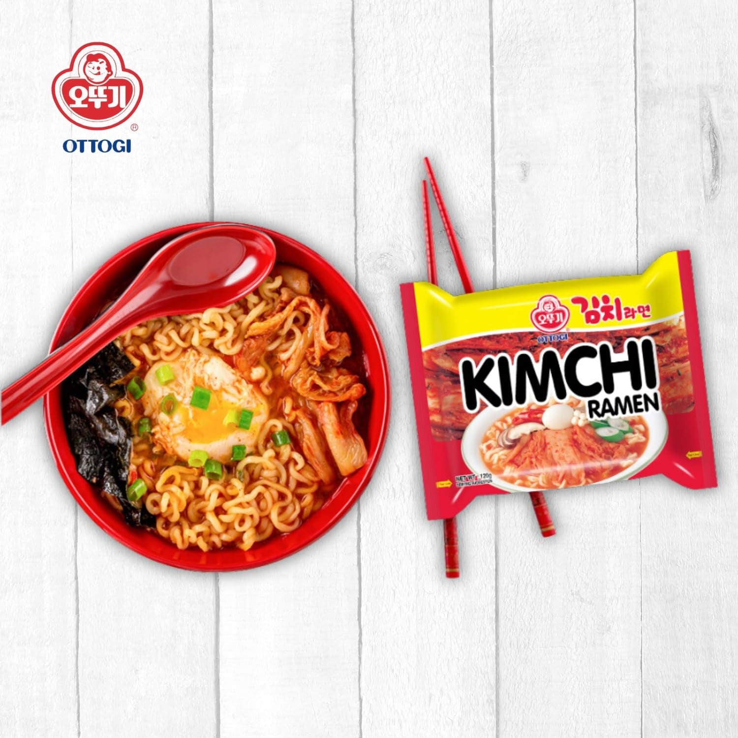 Ottogi Instant Noodle Ottogi Kimchi Ramen 120g