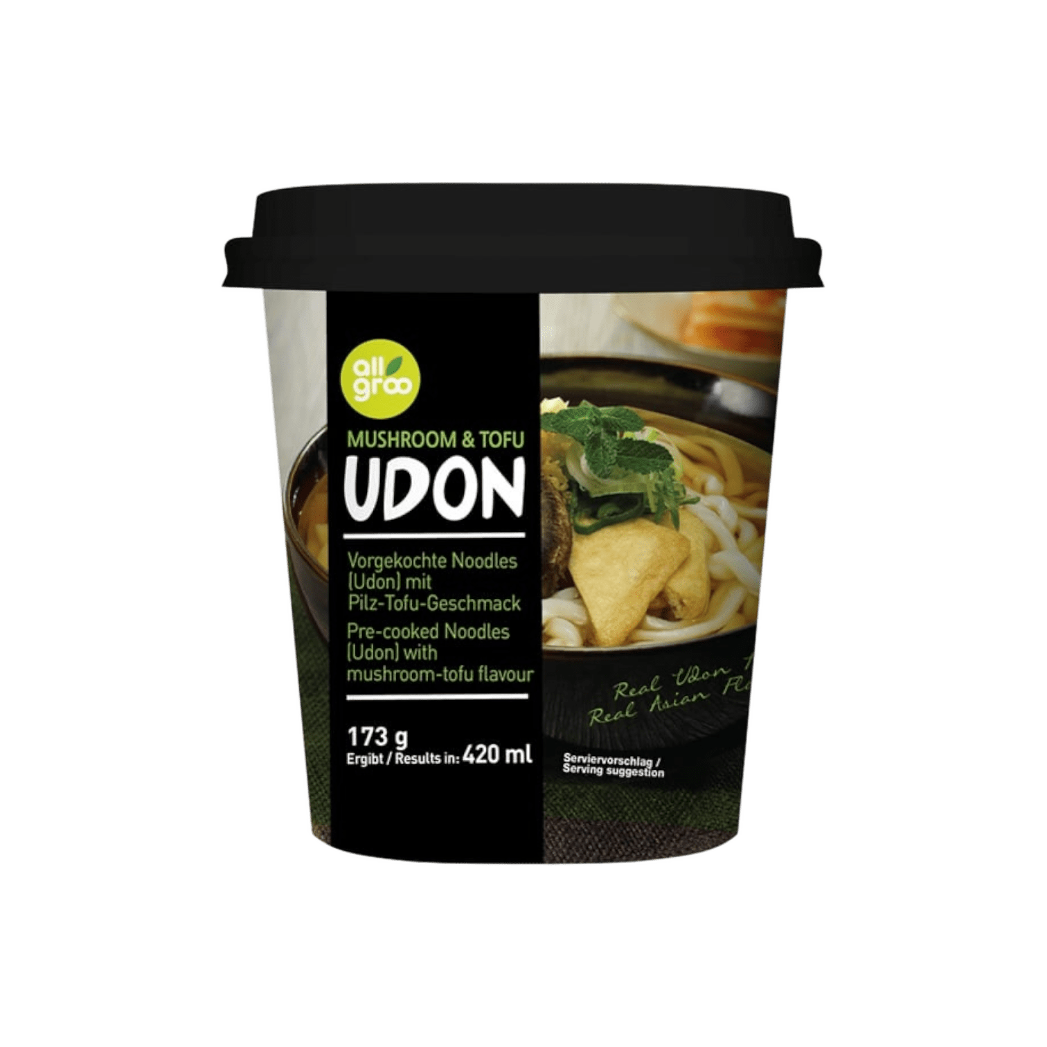 Allgroo Cup Noodle Allgroo Udon Mushroom & Tofu 173g