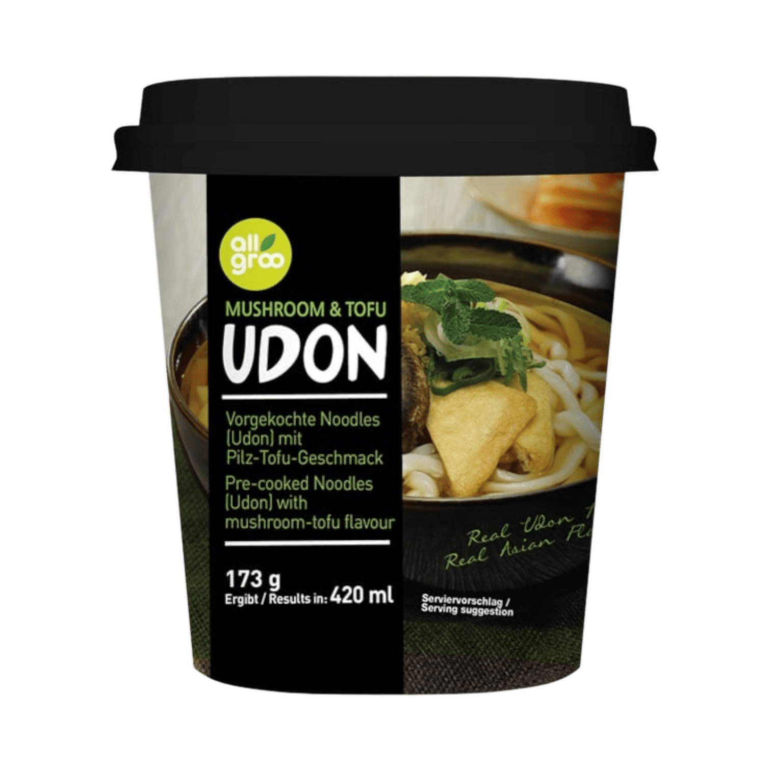 Allgroo Cup Noodle Allgroo Udon Mushroom & Tofu 173g