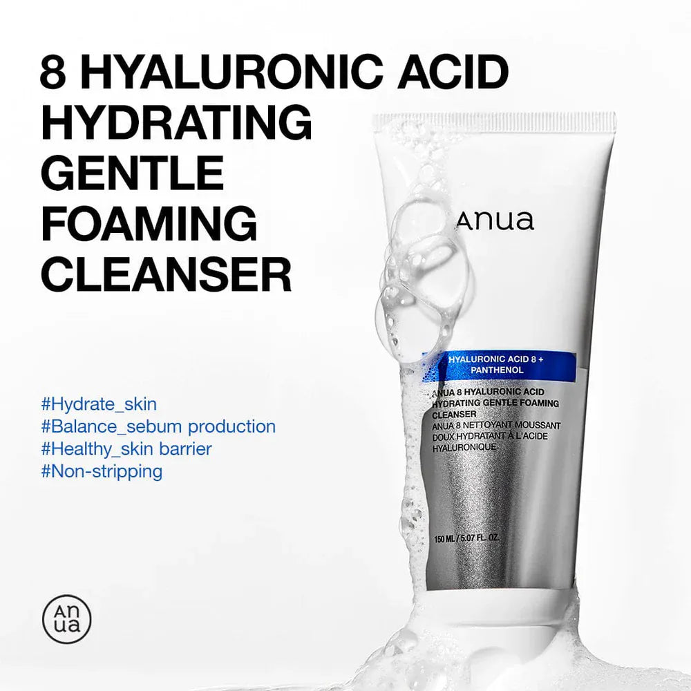 Anua Anua 8 Hyaluronic Acid Hydrating Gentle Foaming Cleanser 150ml