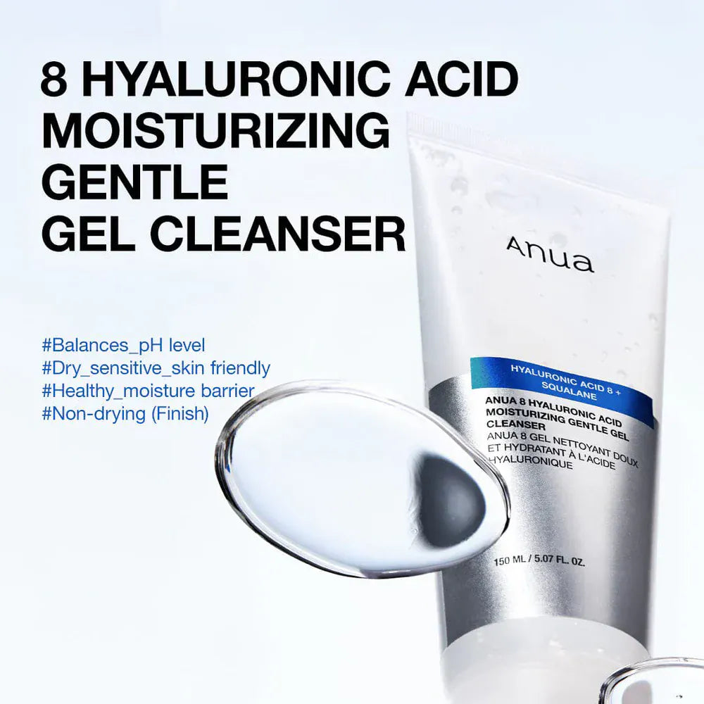 Anua Anua 8 Hyaluronic Acid Moisturizing Gentle Gel Cleanser 150ml