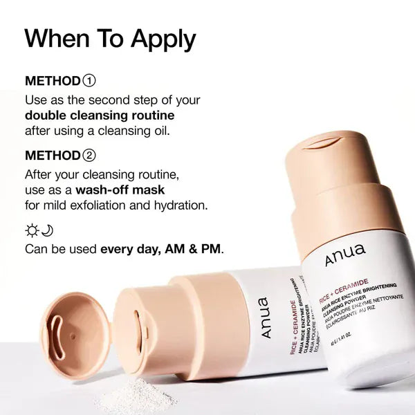 Anua Anua Rice Enzyme Brightening Cleansing Powder 40ml