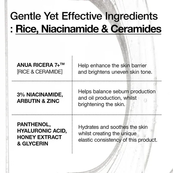 Anua Anua Rice Ceramide 7 Hydrating Barrier Serum 50ml