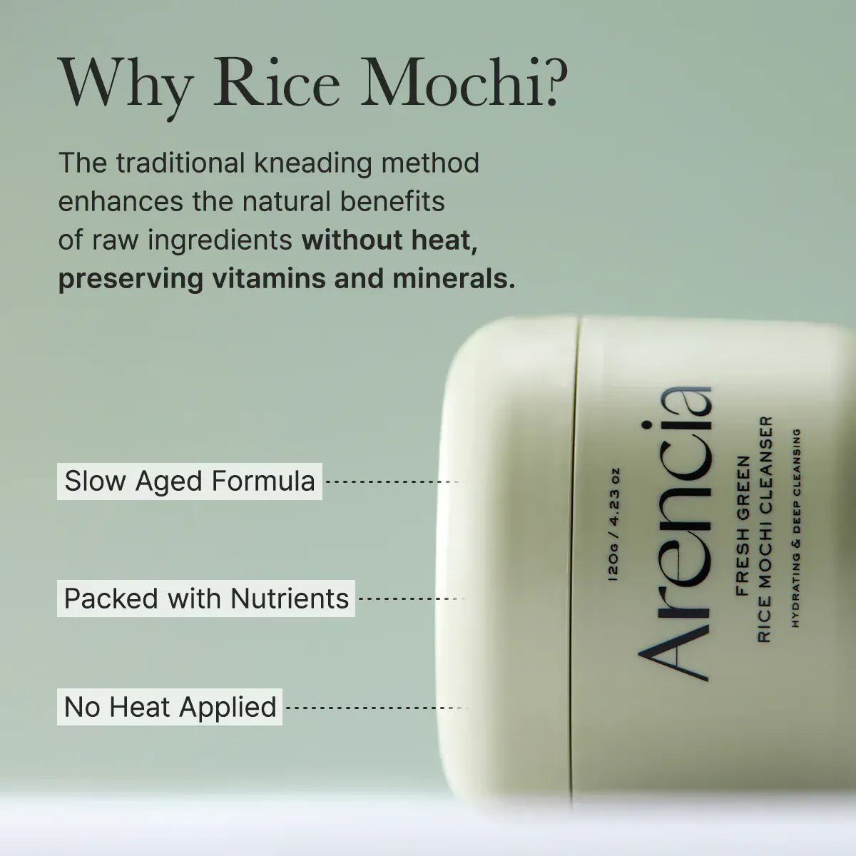 Arencia [Arencia] Fresh Green Rice Mochi Cleanser 120g