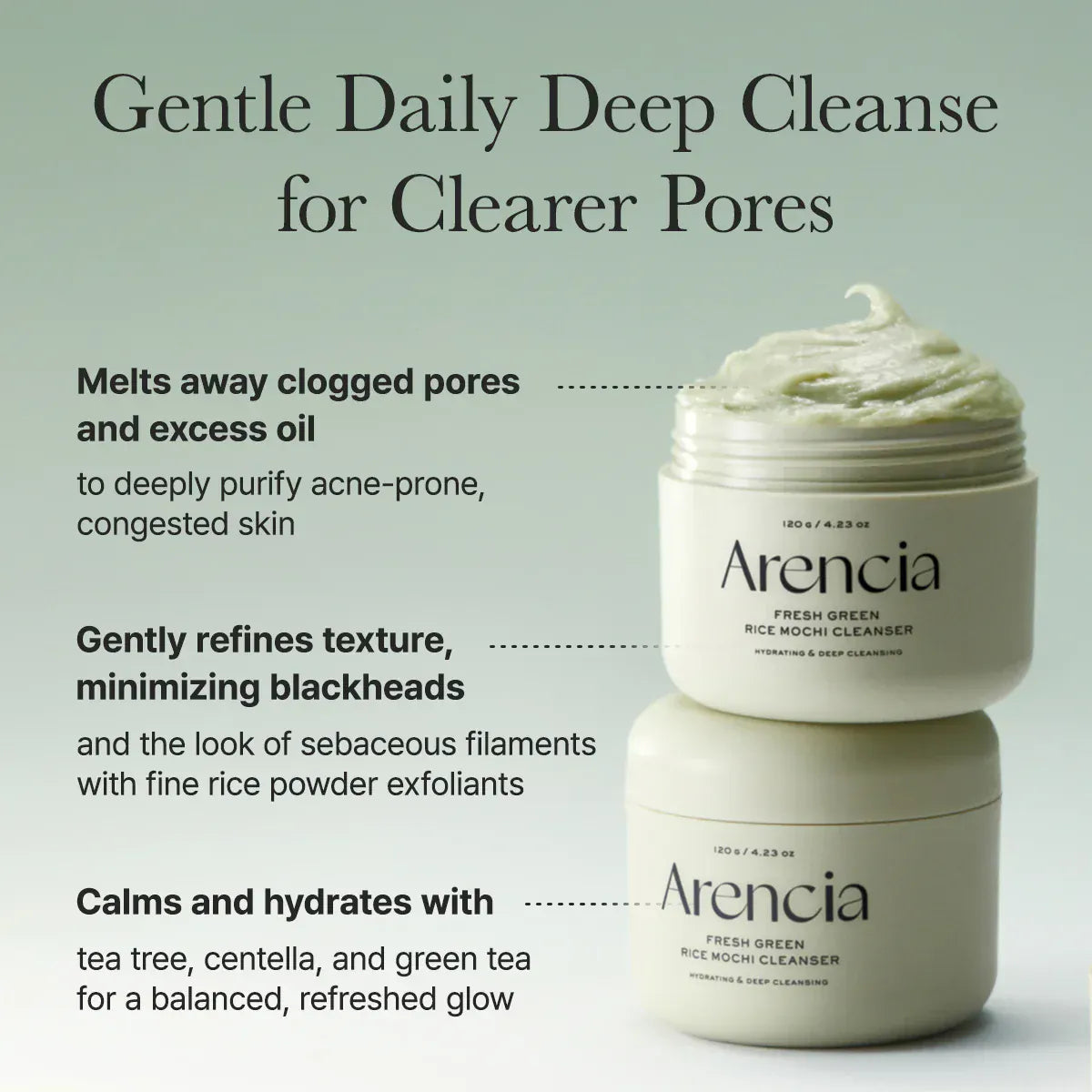 Arencia [Arencia] Fresh Green Rice Mochi Cleanser 120g