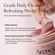 Arencia [Arencia] Fresh Rosehip Rice Mochi Cleanser 120g