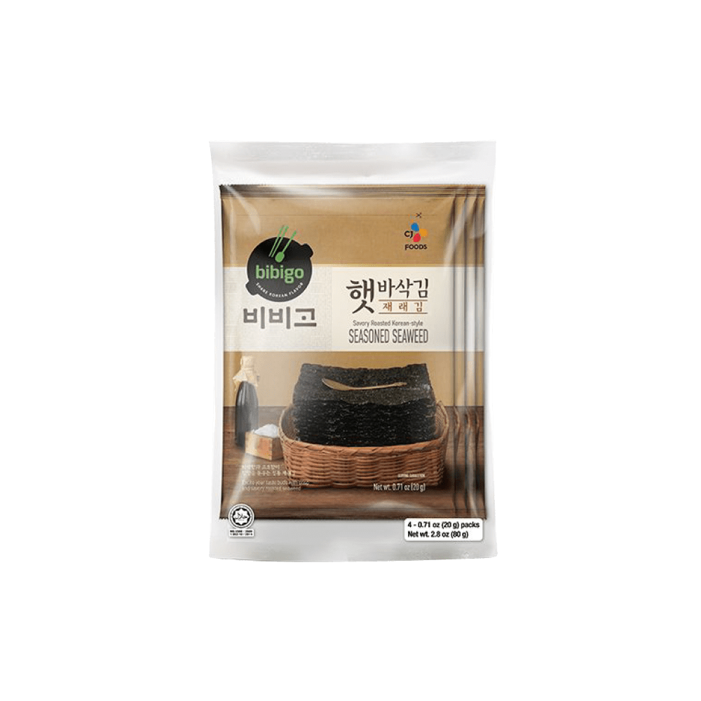 BIBIGO Snack BIBIGO Seasoned Seaweed 20g X 4 Packs