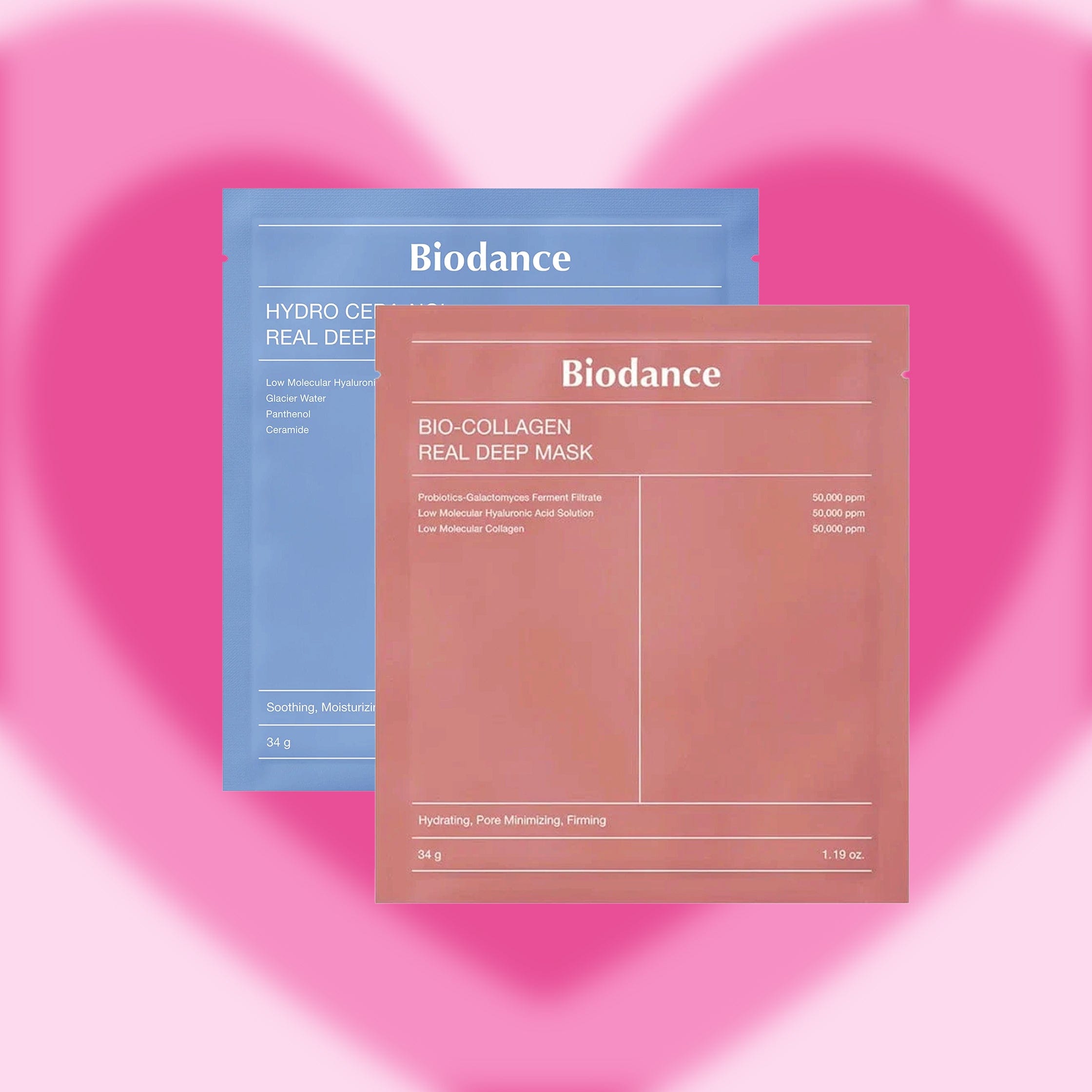 Biodance [Biodance] 1+1 Bio-Collagen Real Deep Mask 34g (1 sheet) and Hydro Cera-nol Real Deep Mask 34g (1 sheet)