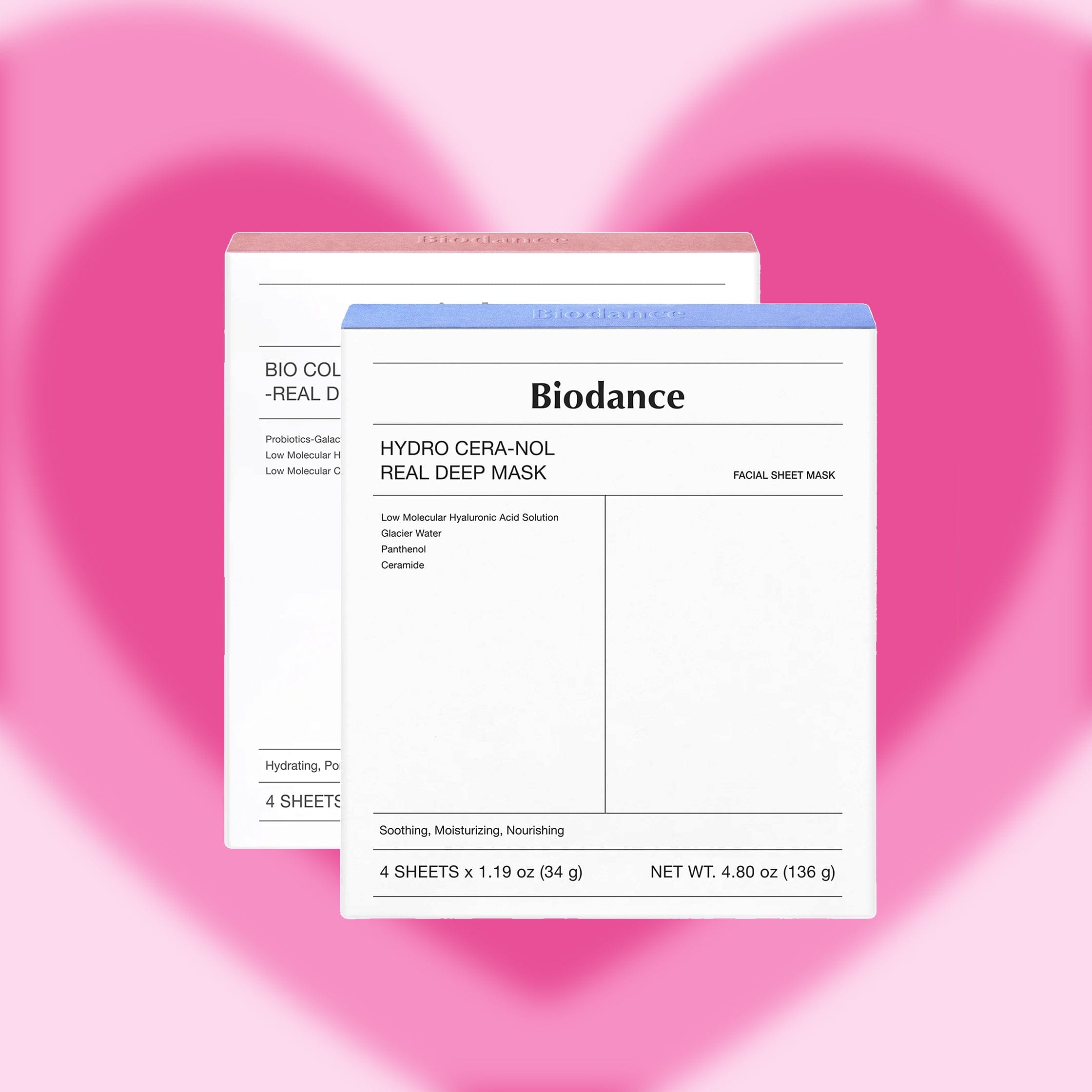 Biodance [Biodance] 1+1 Bio-Collagen Real Deep Mask 34g (4 sheets) and Hydro Cera-nol Real Deep Mask 34g (4 sheets))