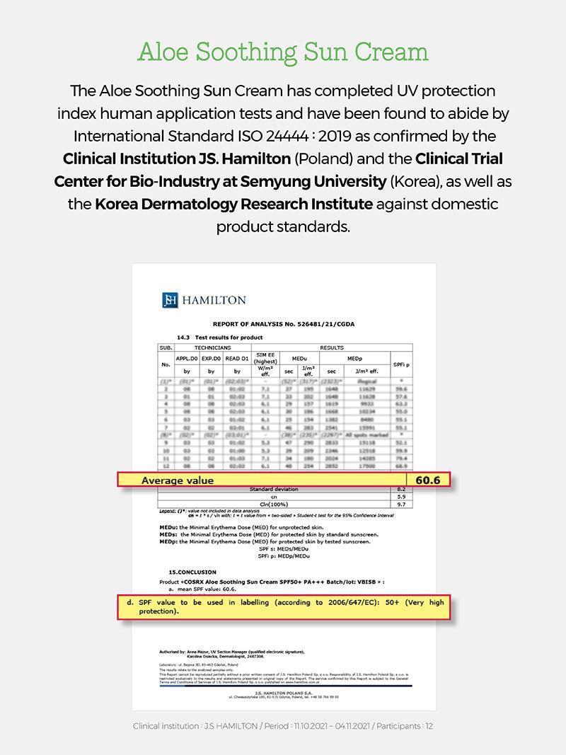 COSRX COSRX Aloe Soothing Sun Cream SPF50+ 50ml
