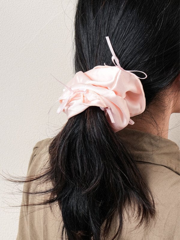 DAISO Accessories Balletcore Ribbon Scrunchie