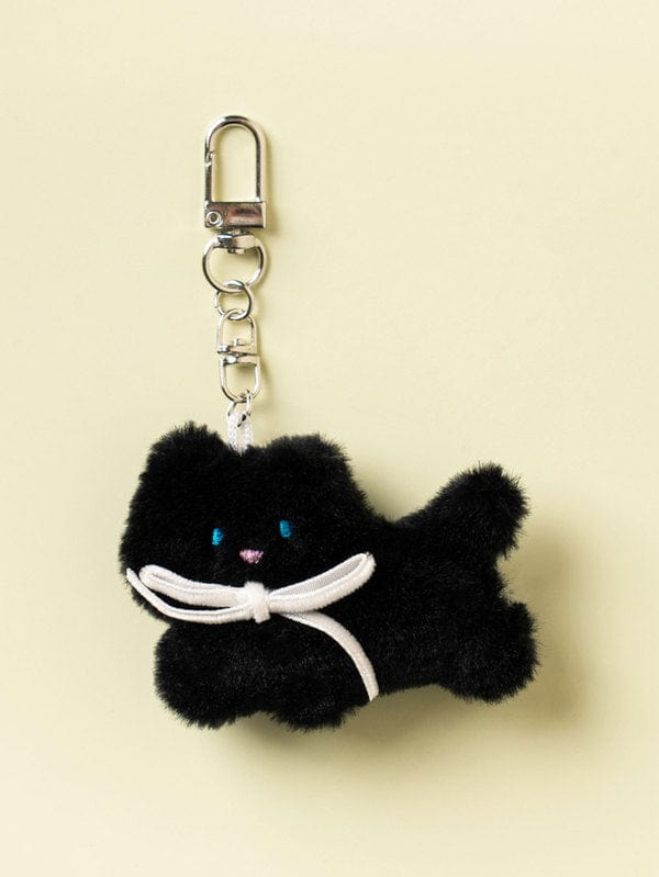 DAISO Accessories Fur Plush Keychain-Cat