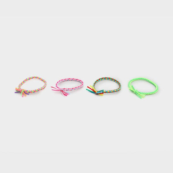 DAISO Accessories Hair Ties - Twisted Ties (4 Pieces) 상세설명