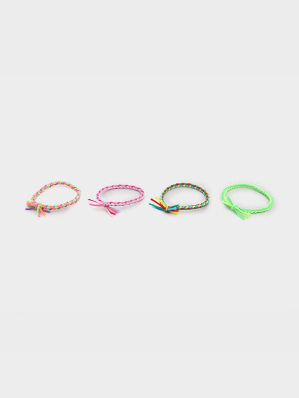 DAISO Accessories Hair Ties - Twisted Ties (4 Pieces) 상세설명