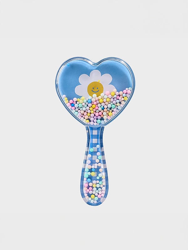 DAISO Accessories Heart-Shaped Mini Glitter Brush