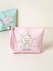 DAISO Accessories MomoRay Strap Pouch – Pink & Mint