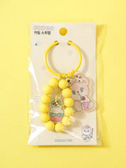 DAISO Accessories Momorei Pink Keyring Strap