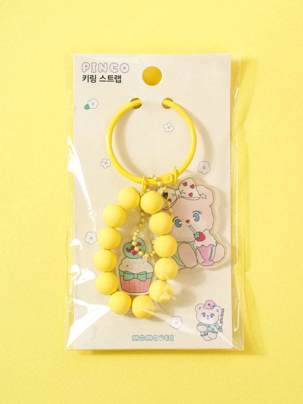 DAISO Accessories Momorei Pink Keyring Strap