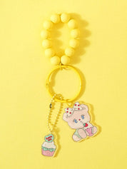 DAISO Accessories Momorei Pink Keyring Strap