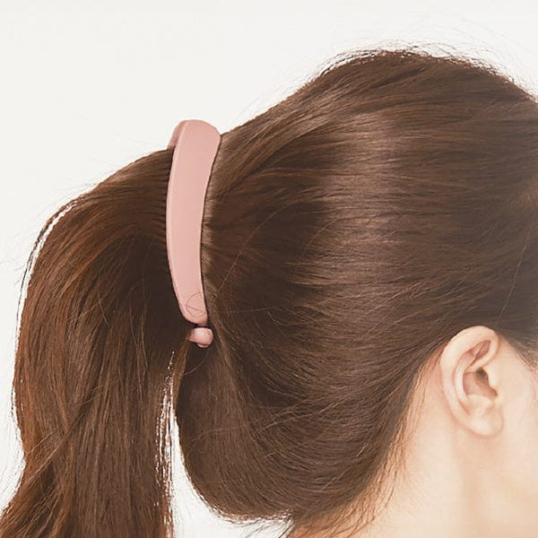 DAISO Accessories Pink Matte Banana Hair Clip