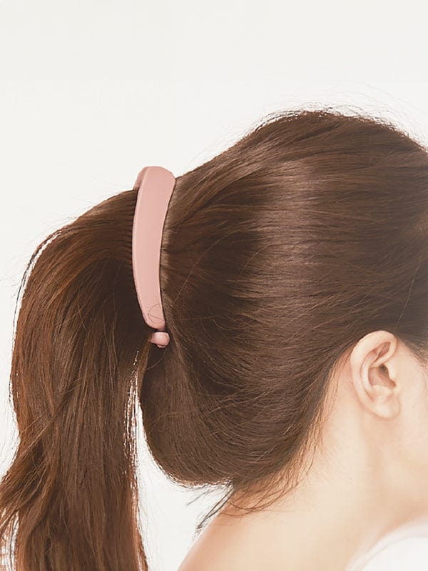 DAISO Accessories Pink Matte Banana Hair Clip