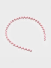 DAISO Accessories Pink Matte Wavy Hairband