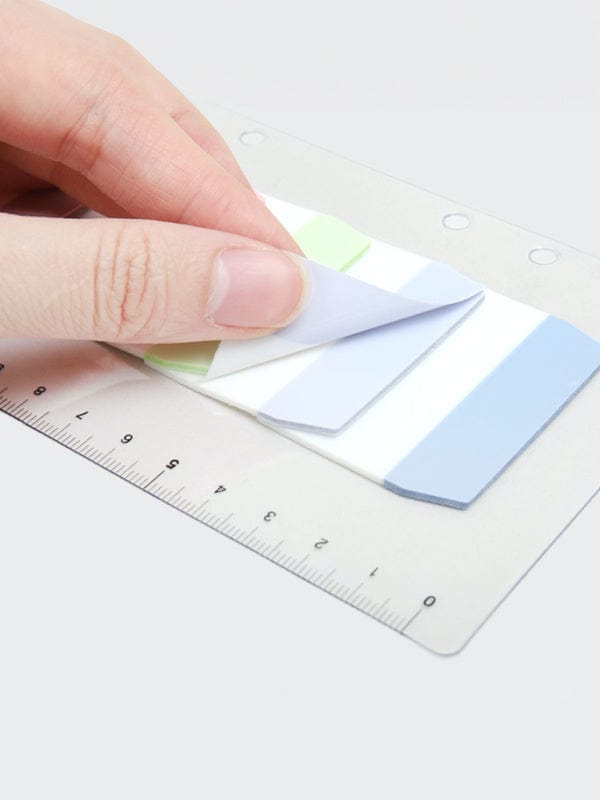 DAISO Stationery 6-Hole Binder Sticky Index Tabs (20 Sheets x 5 Colors)