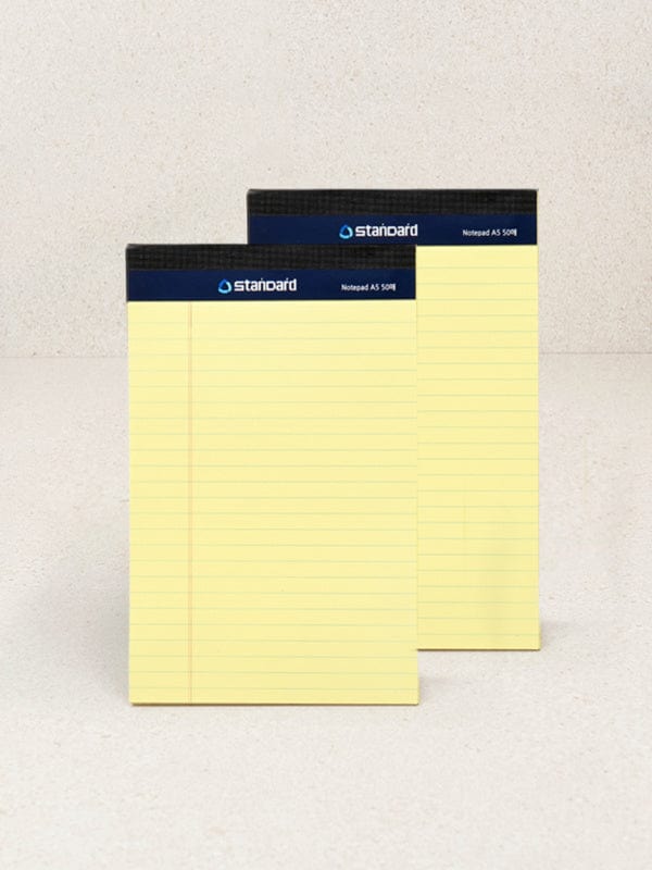 DAISO Stationery A5 Legal Pad - Yellow (2-Pack)