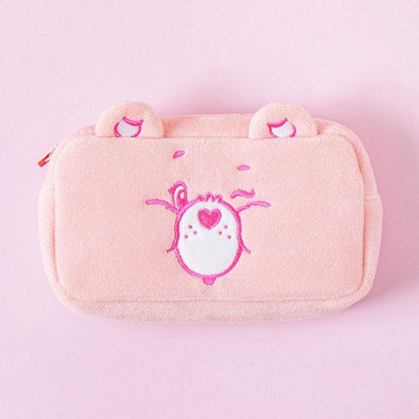 DAISO Stationery Care Bear Embroidered Pencil Case