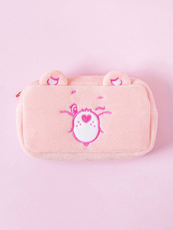 DAISO Stationery Care Bear Embroidered Pencil Case