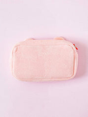 DAISO Stationery Care Bear Embroidered Pencil Case