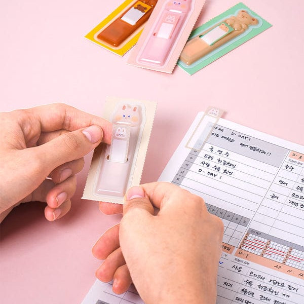 DAISO Stationery Character Pop-Up Index Tabs (4 Designs X 30 Sheets)