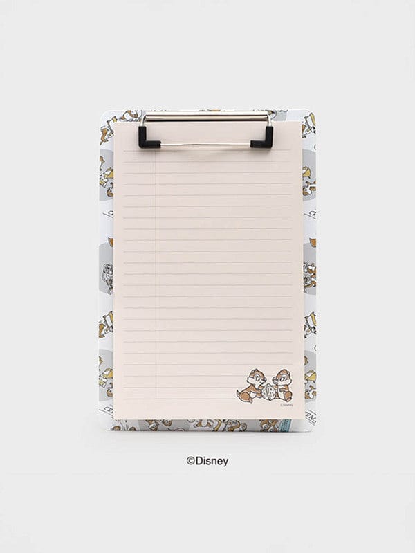 DAISO Stationery Disney Chip and Dale Clipboard Memo 40 Sheets