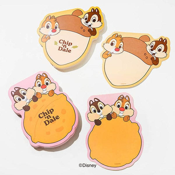 DAISO Stationery Disney Memo 60 Sheets Chip and Dale