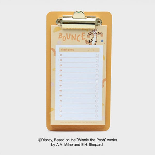 DAISO Stationery Disney Winnie the Pooh Memo Clip Pad(30sheets)- 상세, 가격, 무게, 재고