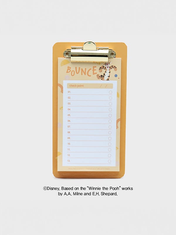 DAISO Stationery Disney Winnie the Pooh Memo Clip Pad(30sheets)- 상세, 가격, 무게, 재고