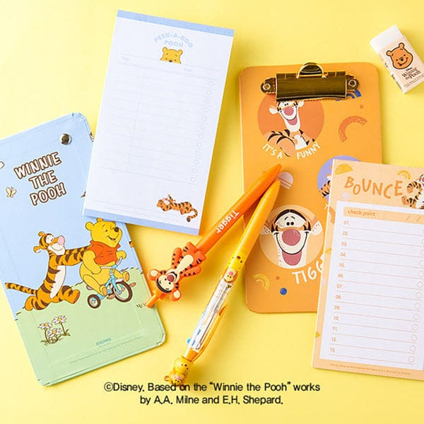 DAISO Stationery Disney Winnie the Pooh Memo Clip Pad(30sheets)- 상세, 가격, 무게, 재고