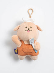 DAISO Stationery Dog Chef Keychain Accessory