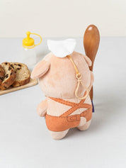 DAISO Stationery Dog Chef Keychain Accessory