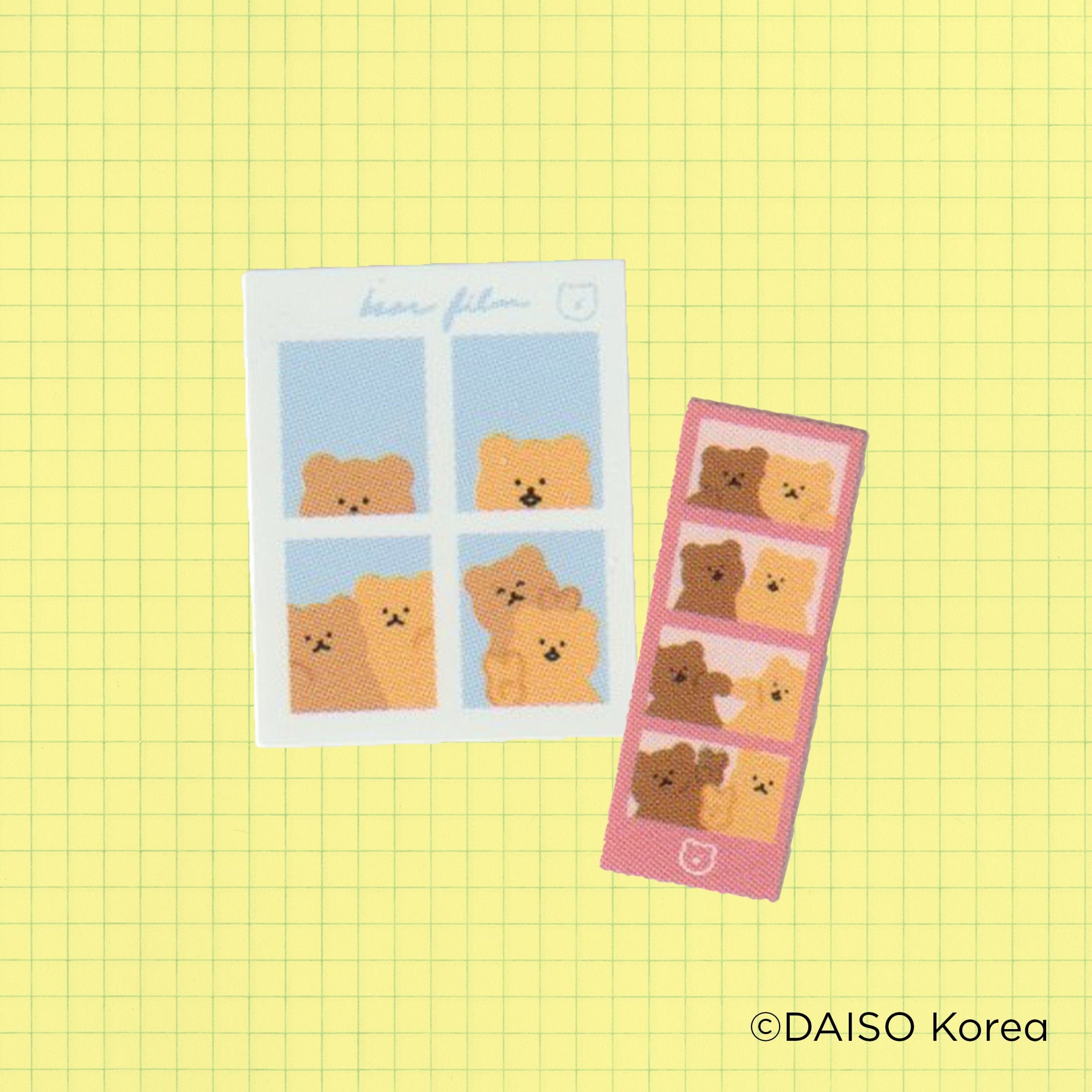 DAISO Stationery Friendship Bear Sticker Set (4 Sheets)