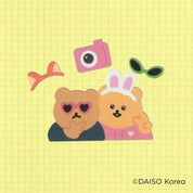DAISO Stationery Friendship Bear Sticker Set (4 Sheets)