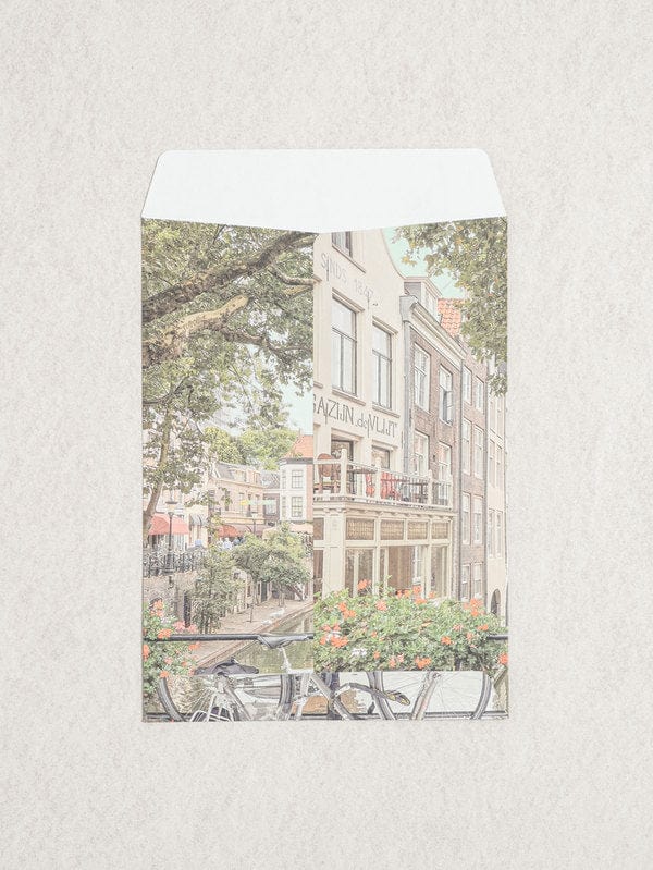 DAISO Stationery Landscape Vintage Gift bag 5 Pack -상세설명, 가격, 무게, 재고