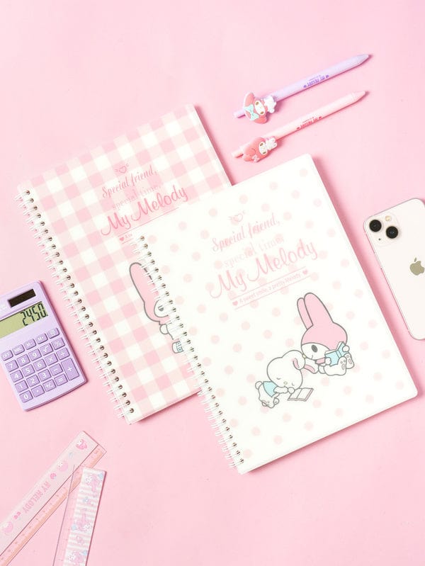 DAISO Stationery My Melody Character Notebook B5 (80 Sheets)