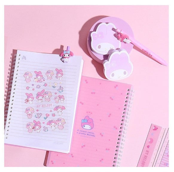 DAISO Stationery My Melody Lined Notebook A5 (80 Sheets)