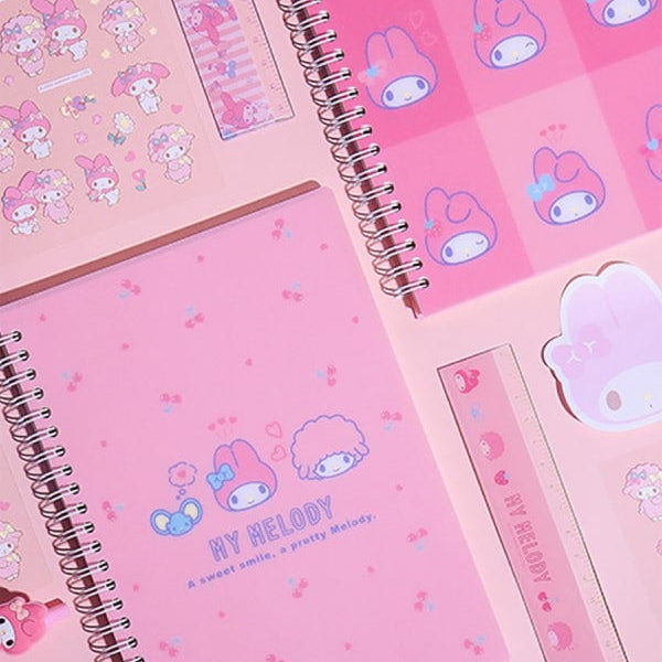 DAISO Stationery My Melody Lined Notebook A5 (80 Sheets)