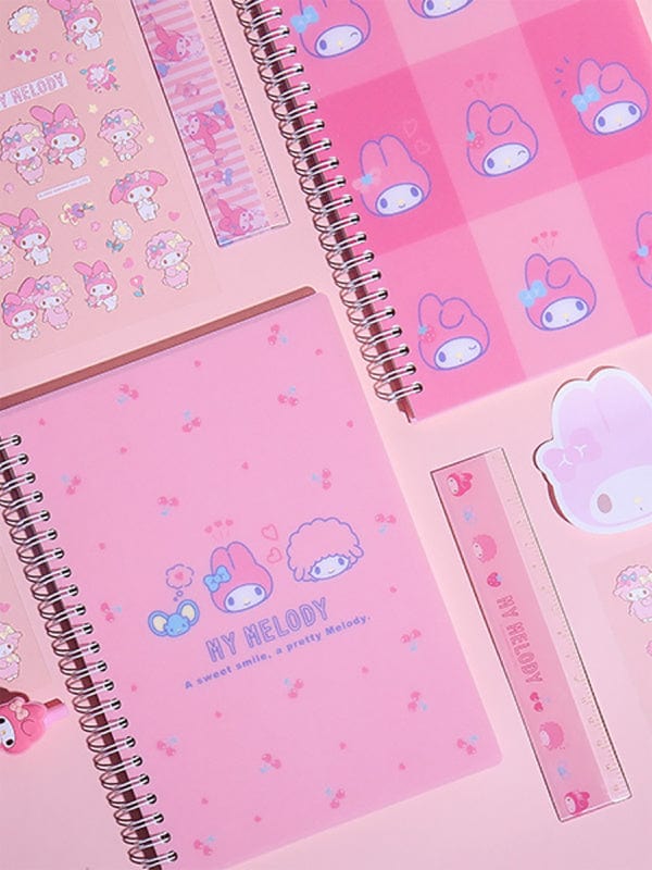 DAISO Stationery My Melody Lined Notebook A5 (80 Sheets)