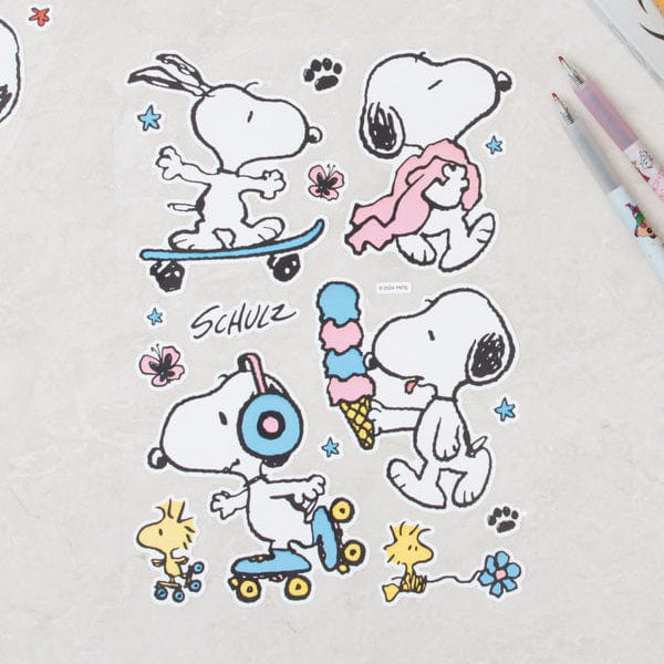 DAISO Stationery Peanuts Big Deco Sticker