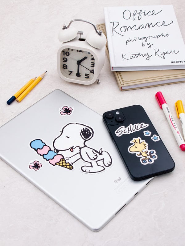 DAISO Stationery Peanuts Big Deco Sticker