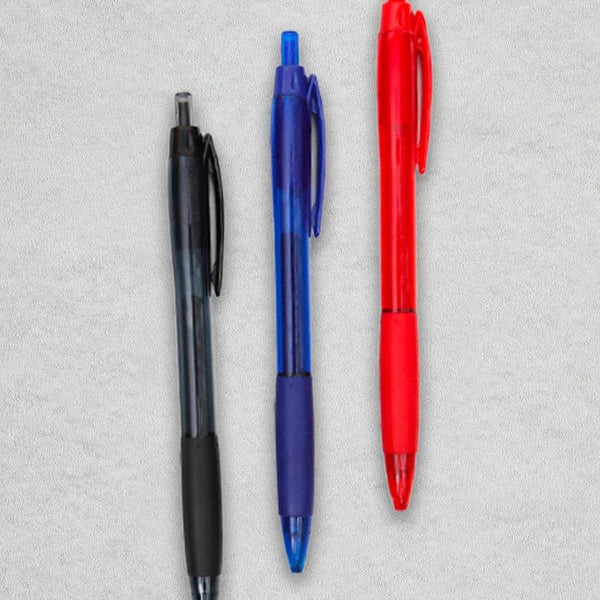 DAISO Stationery Retractable Gel Pens(Black, Blue & Red)-0.38mm Tip