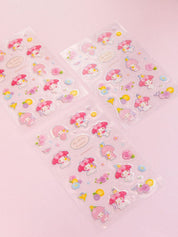 DAISO Stationery Sanrio My Melody Sticker Set (3 Sheets)